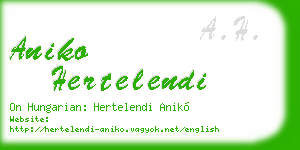 aniko hertelendi business card