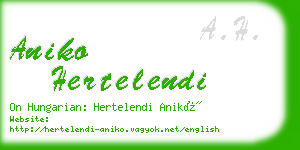 aniko hertelendi business card